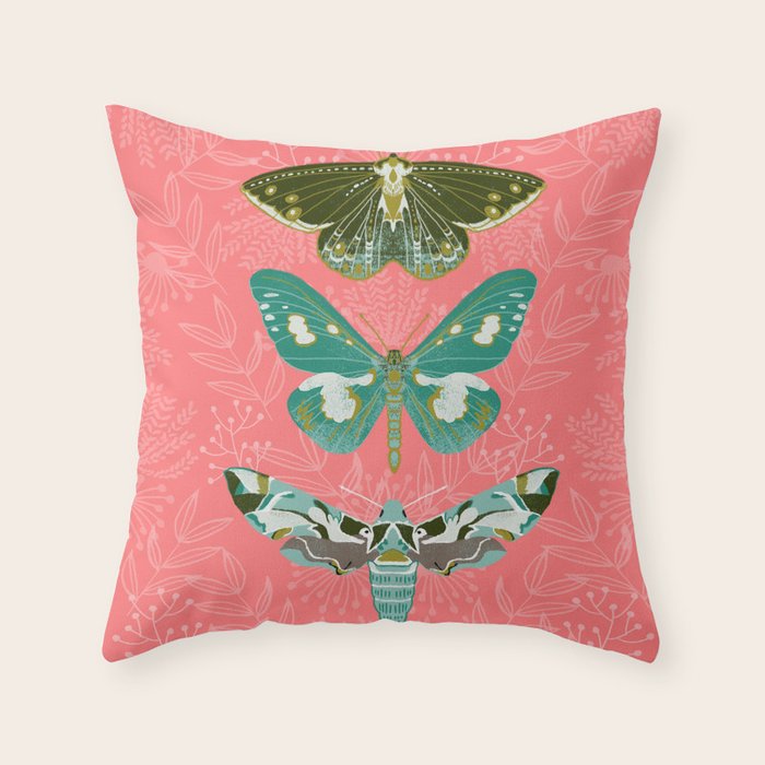 Lepidoptery No. 5 by Andrea Lauren  Throw Pillow Gallery Image 1