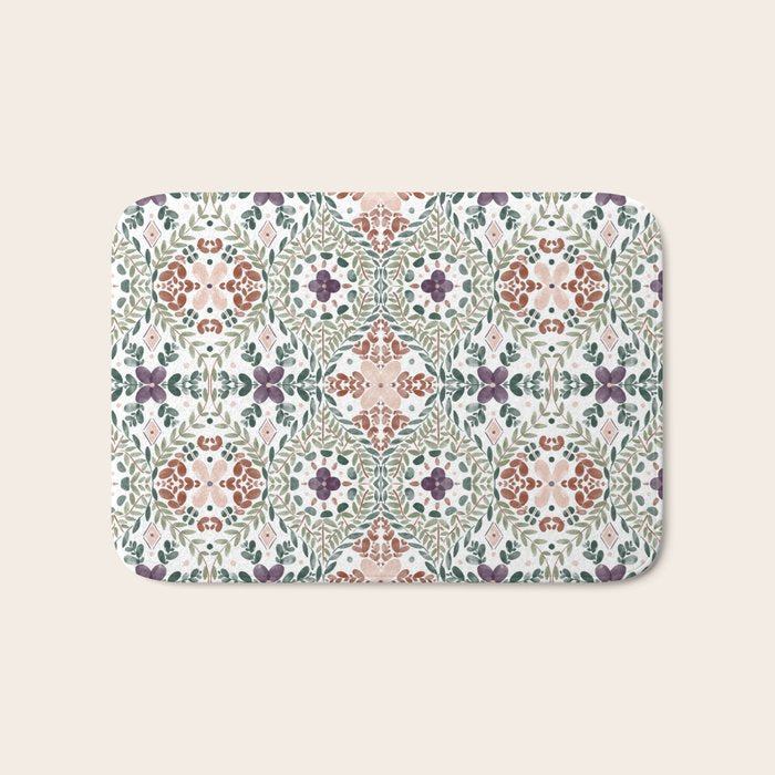 Rustic Intricate Garden Bath Mat Gallery Image 1