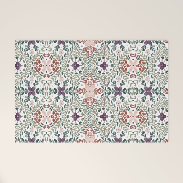 Rustic Intricate Garden Welcome Mat Gallery Image 1