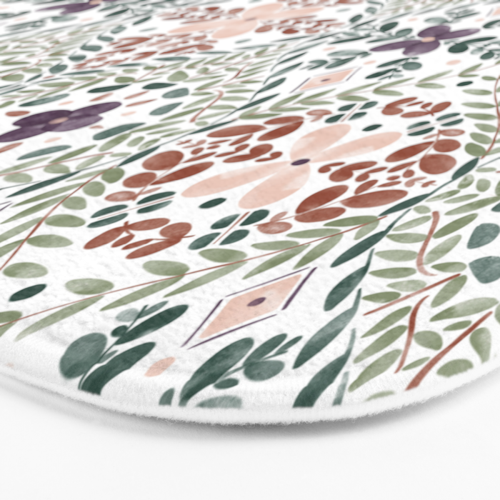 Rustic Intricate Garden Bath Mat Gallery Image 3
