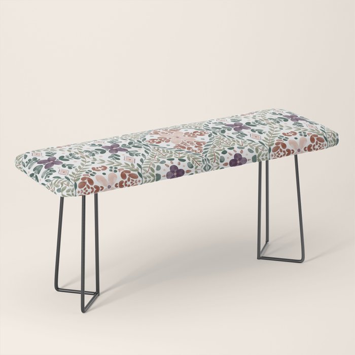 Rustic Intricate Garden Bench Gallery Image 1