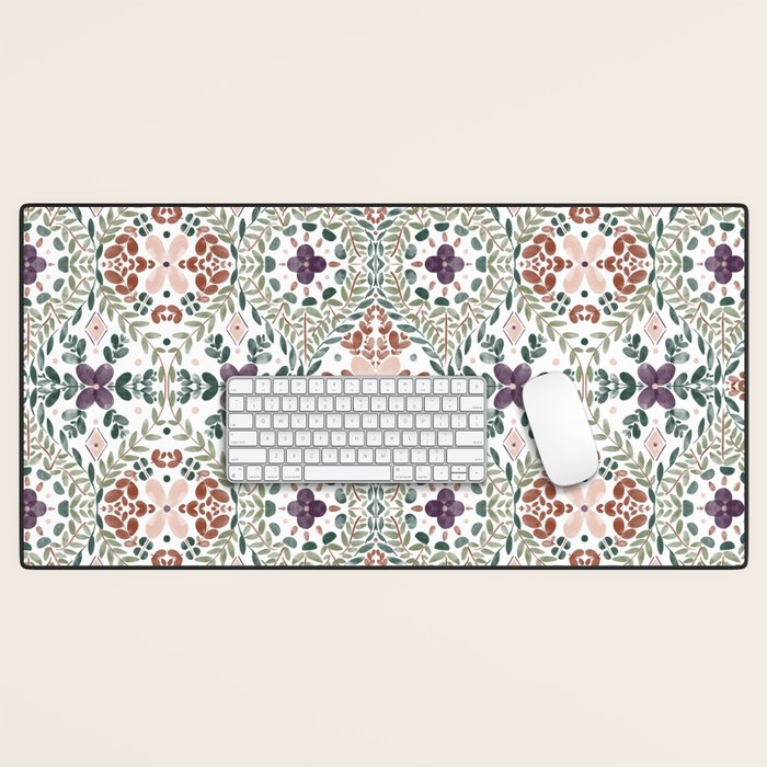 Rustic Intricate Garden Desk Mat Gallery Image 1