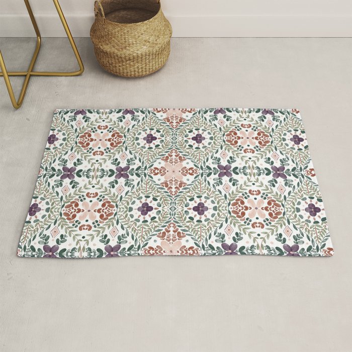 Rustic Intricate Garden Rug Gallery Image 1