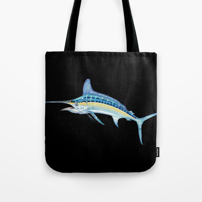White Marlin Tote Bag Gallery Image 1