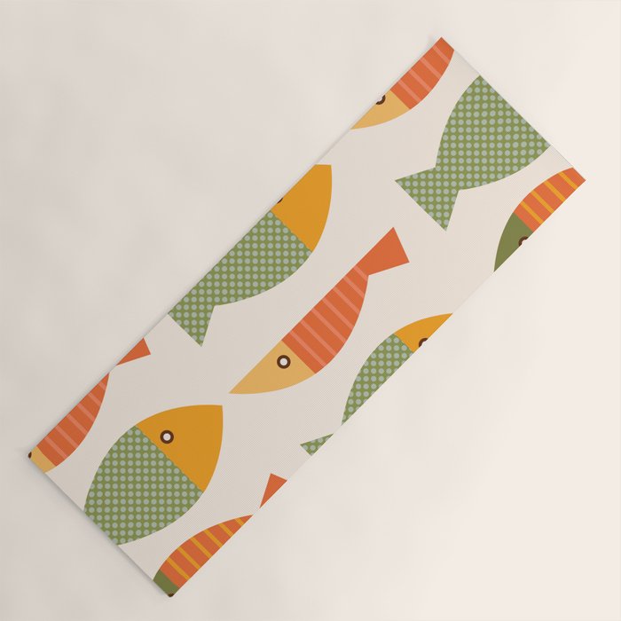 Geometrical Fish Yoga Mat Gallery Image 1