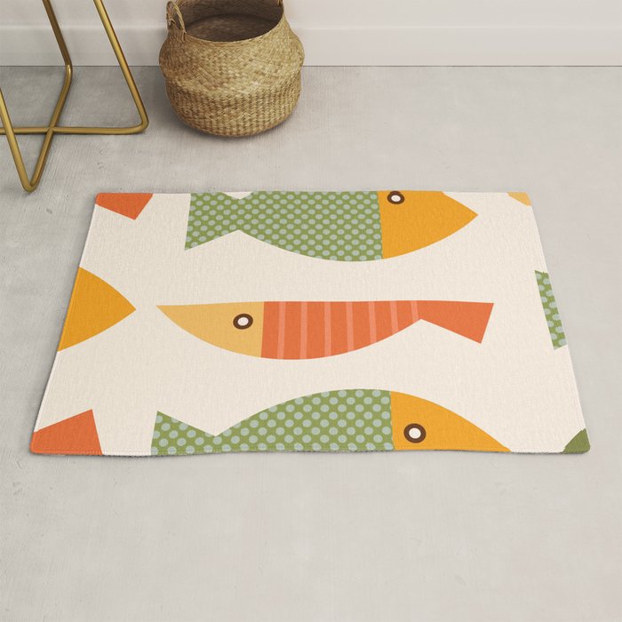 Geometrical Fish Rug Gallery Image 1