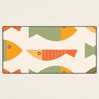 Geometrical Fish Desk Mat Gallery Image 3