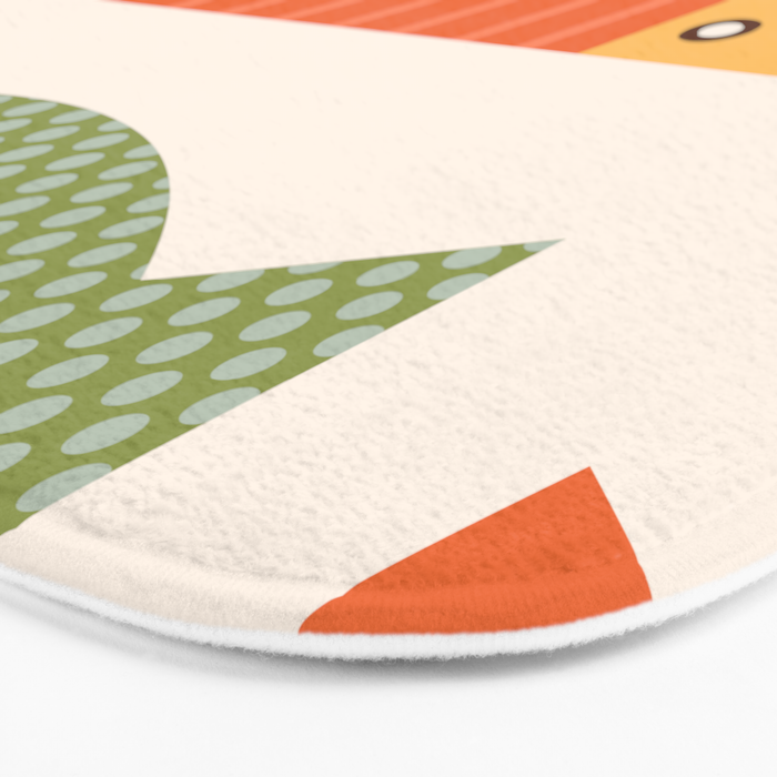 Geometrical Fish Bath Mat Gallery Image 3