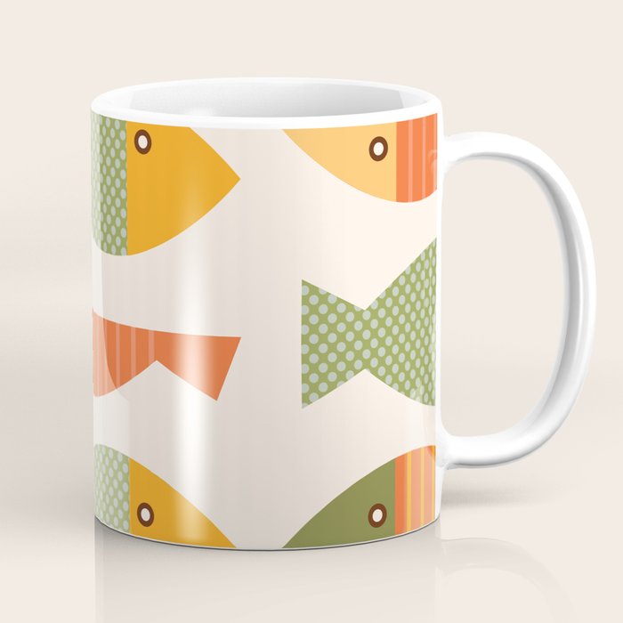 Geometrical Fish Coffee Mug Gallery Image 1