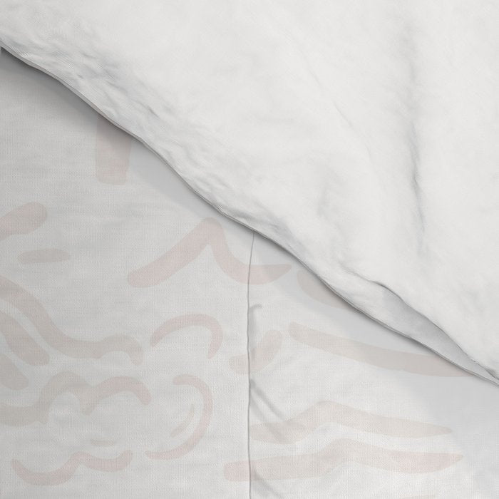 Coastal Daydreams Ivory Ocean Collage Pattern Comforter Gallery Image 4