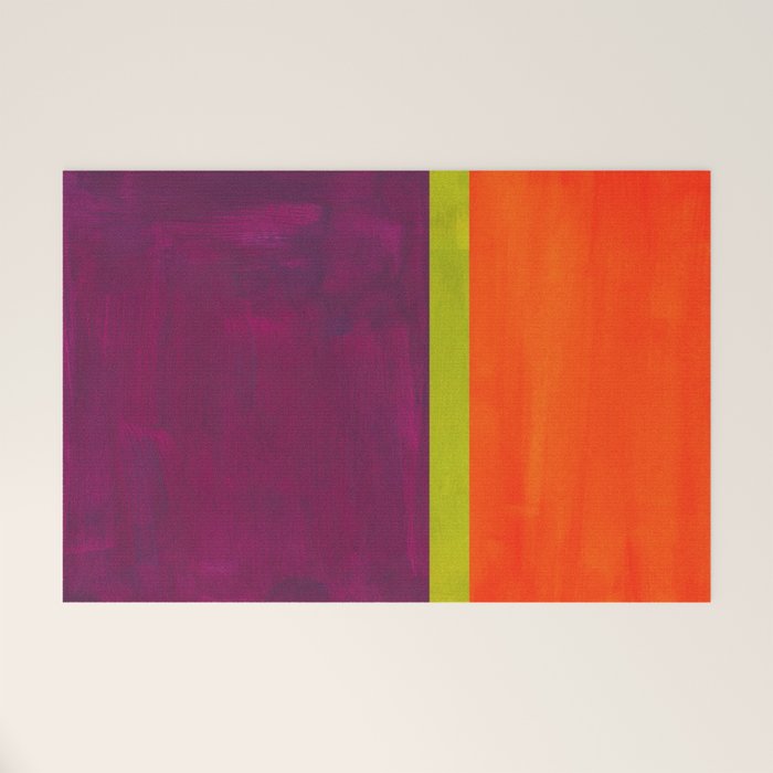 Orange Plum  Welcome Mat Gallery Image 1