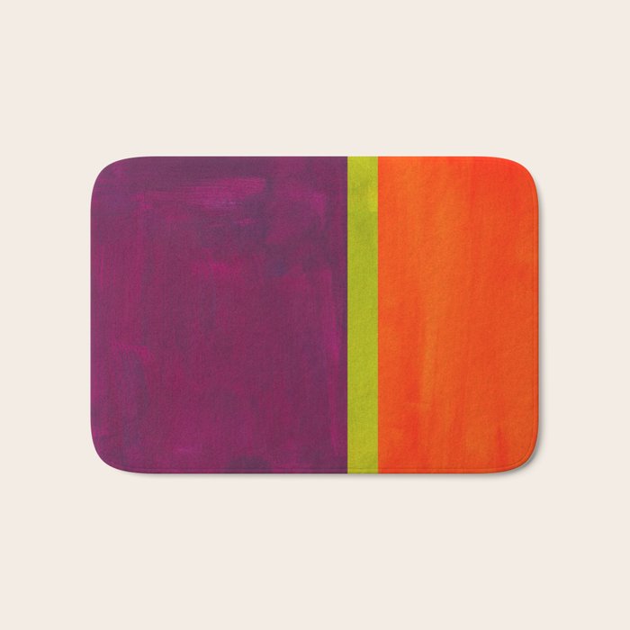 Orange Plum  Bath Mat Gallery Image 1