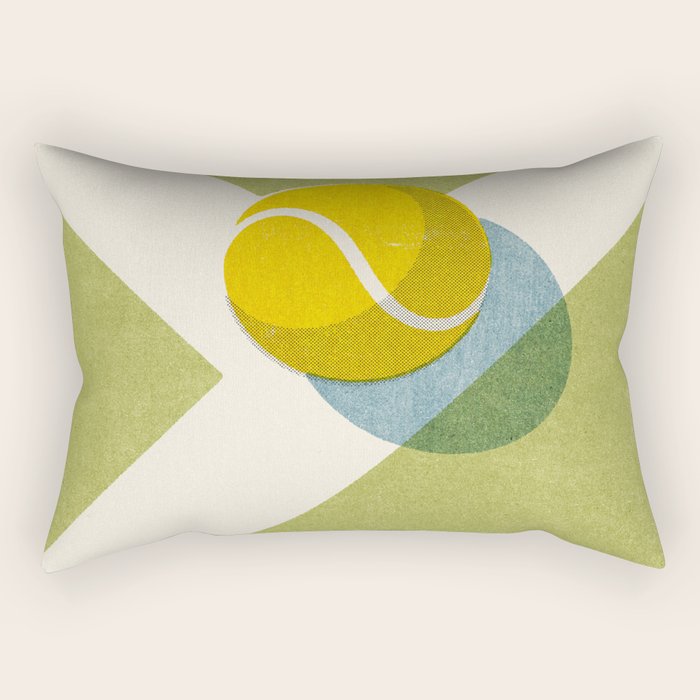 BALLS / Tennis (Grass Court) Rectangular Pillow Gallery Image 1