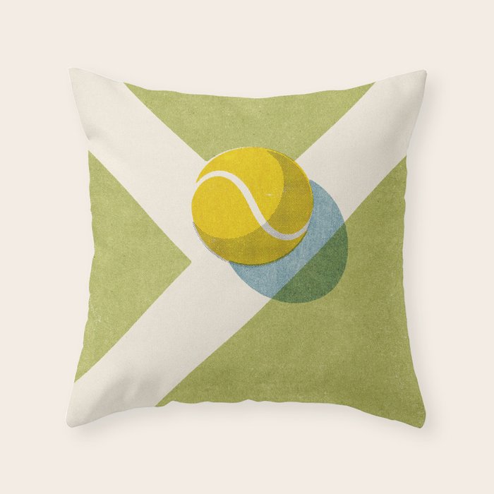BALLS / Tennis (Grass Court) Throw Pillow Gallery Image 6