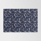 SHARKS PATTERN (NAVY BLUE) Rug Gallery Image 2
