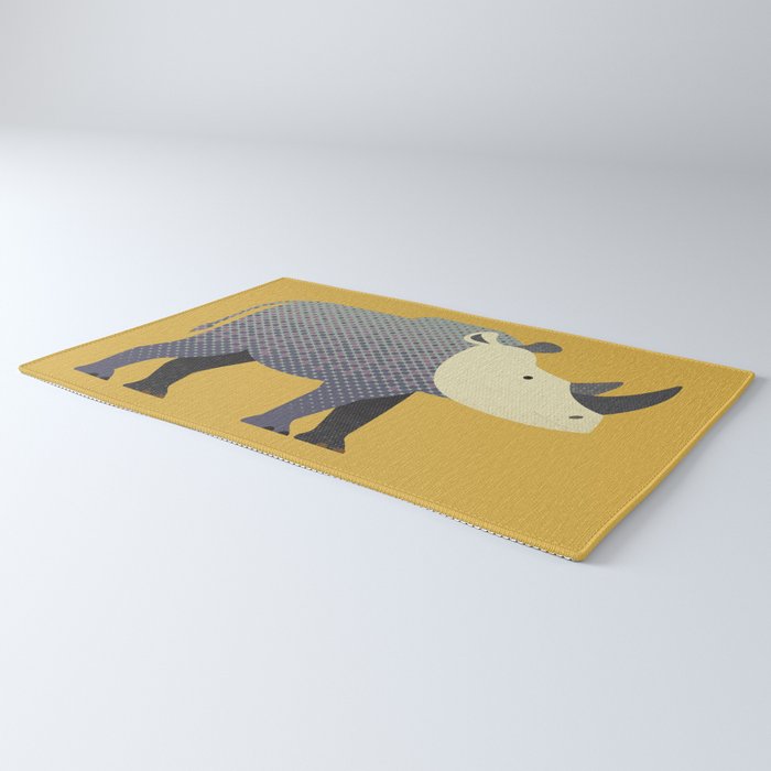 Whimsy Rhinoceros II Rug Gallery Image 3