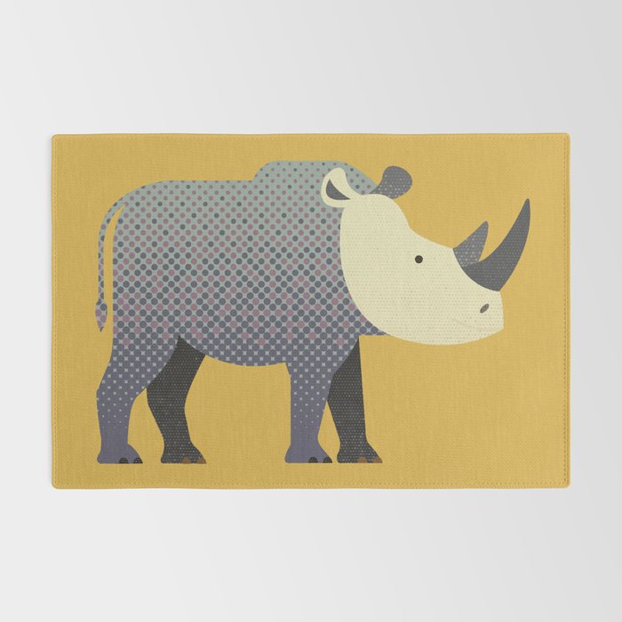Whimsy Rhinoceros II Rug Gallery Image 2