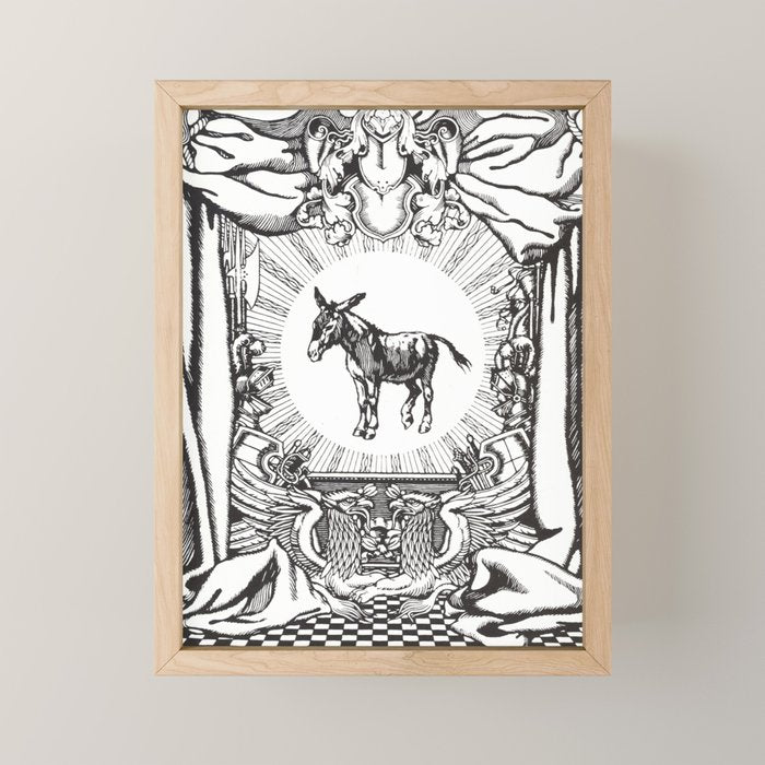 Donkey by Ivan Bilibin, 1906 Mini Art Print Gallery Image 1