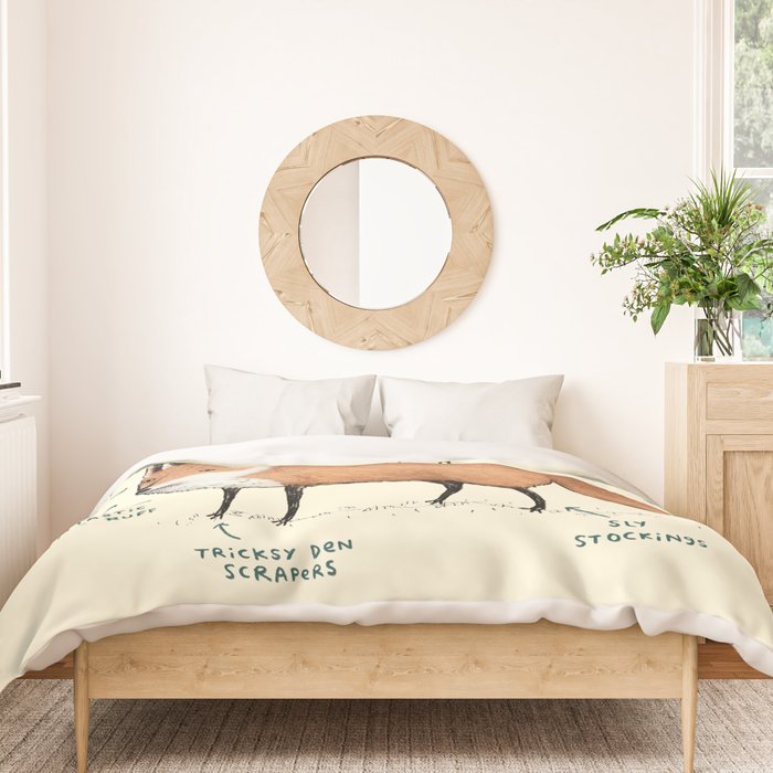 Anatomy of a Fox Duvet Cover Gallery Image 3