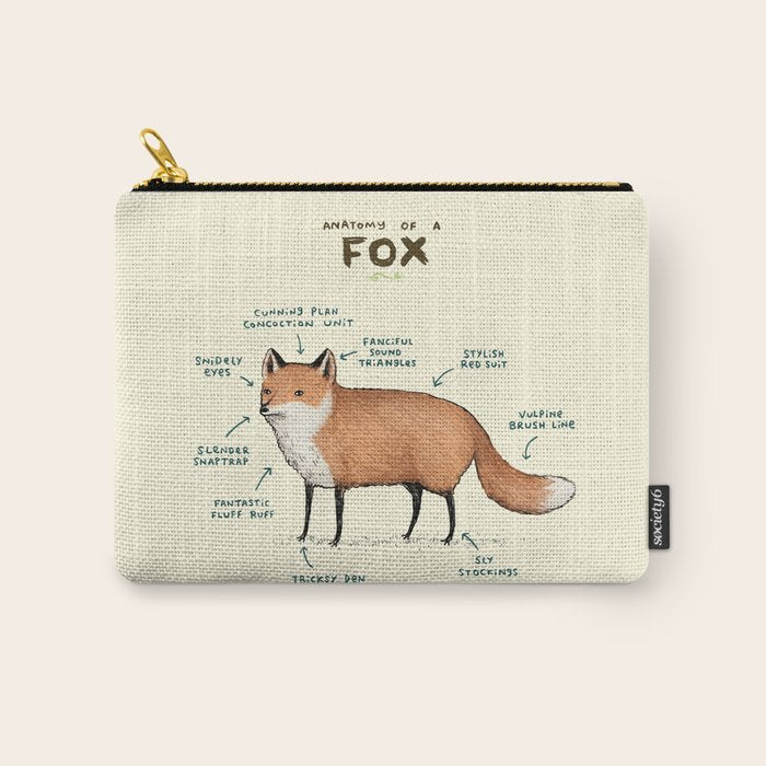 Anatomy of a Fox Carry All Pouch Gallery Image 1