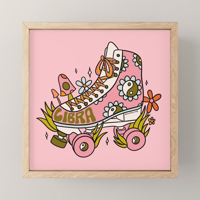 Libra Roller Skate Mini Art Print Gallery Image 1
