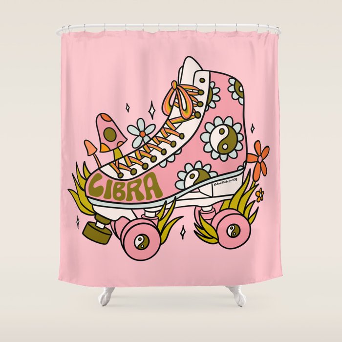 Libra Roller Skate Shower Curtain Gallery Image 1