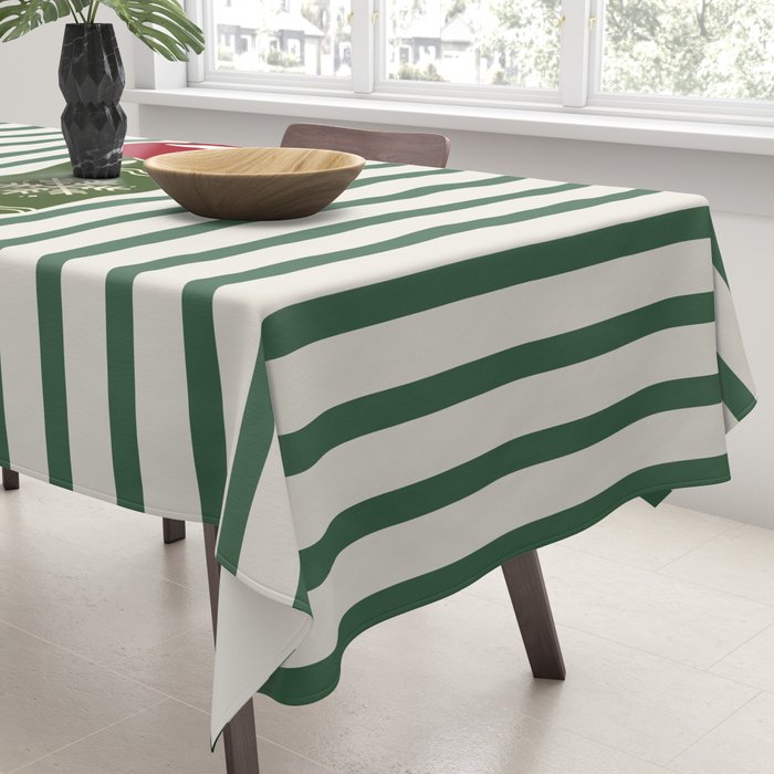 Christmas Stocking Green Tablecloth Gallery Image 3