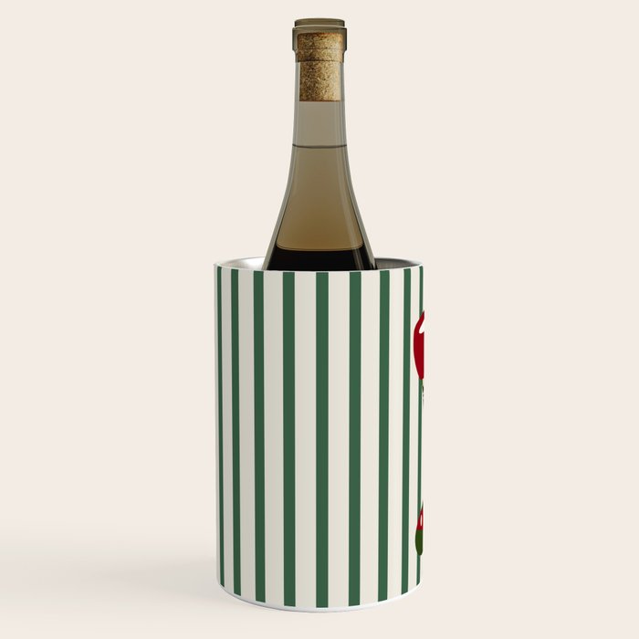 Christmas Stocking Green Wine Chiller Gallery Image 2