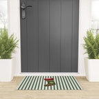 Christmas Stocking Green Welcome Mat Gallery Image 3