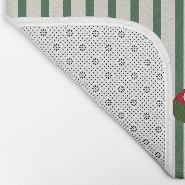 Christmas Stocking Green Bath Mat Gallery Image 2