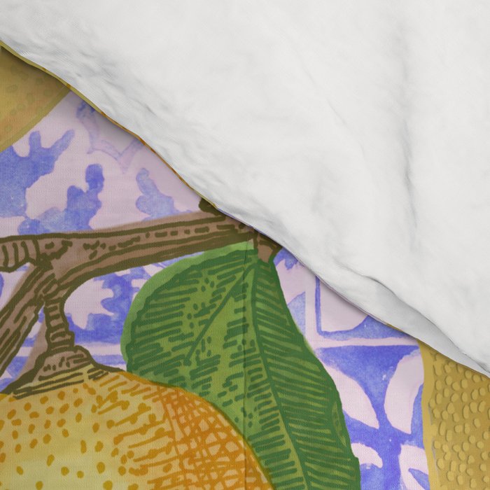 Lemonade on Pink Tile Comforter Gallery Image 4