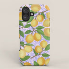 Lemonade on Pink Tile iPhone Case Gallery Image 1