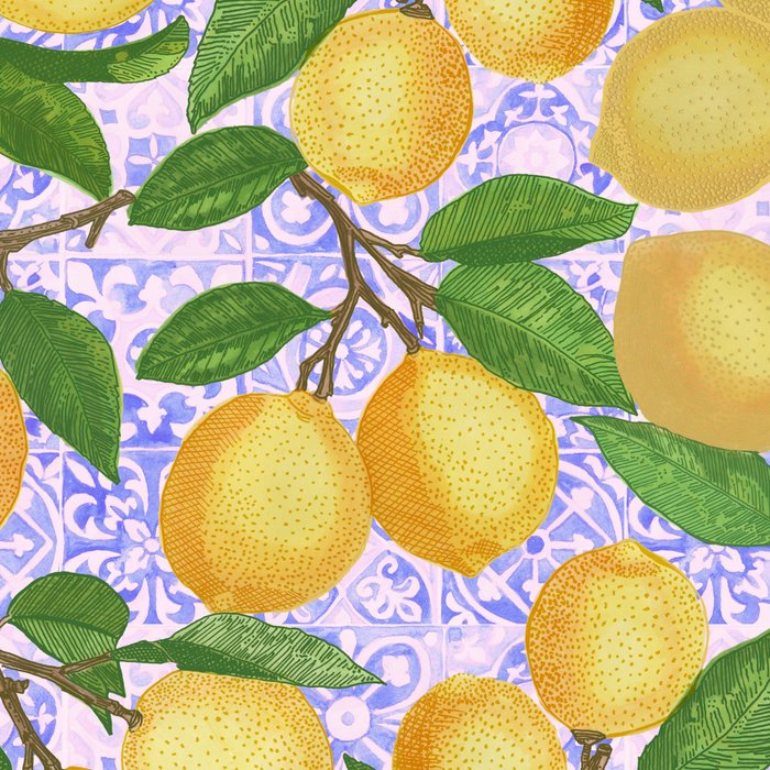 Lemonade on Pink Tile Coffee Mug Gallery Image 2