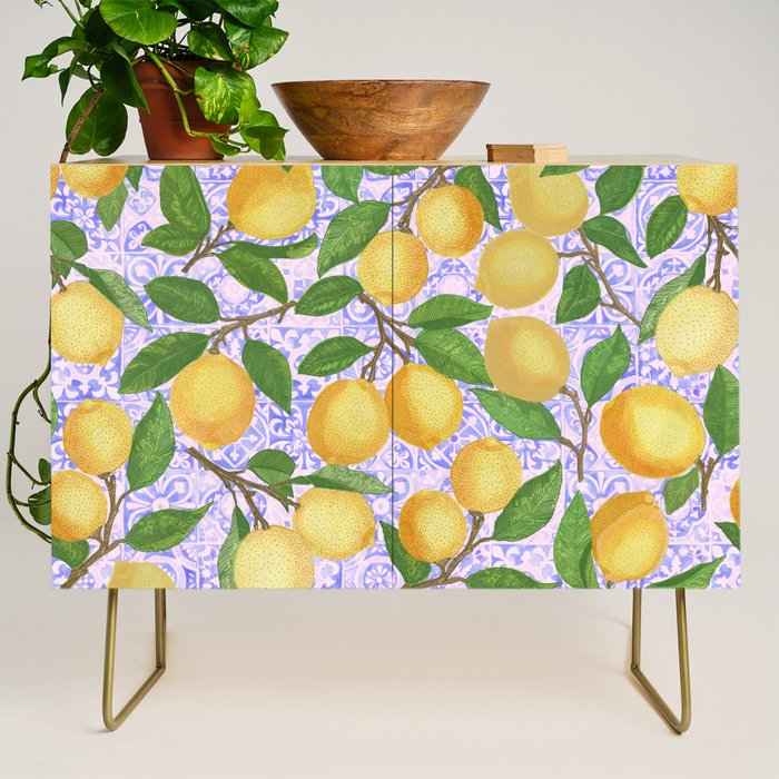 Lemonade on Pink Tile Credenza Gallery Image 1