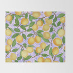 Lemonade on Pink Tile Throw Blanket Gallery Image 2