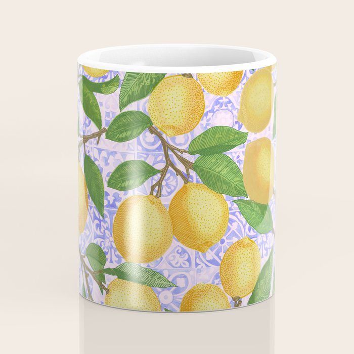 Lemonade on Pink Tile Coffee Mug Gallery Image 4