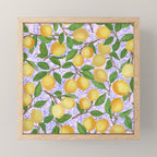 Lemonade on Pink Tile Mini Art Print Gallery Image 1