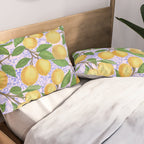 Lemonade on Pink Tile Pillow Sham Gallery Image 2
