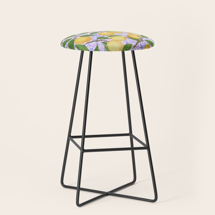 Lemonade on Pink Tile Stool Gallery Image 1