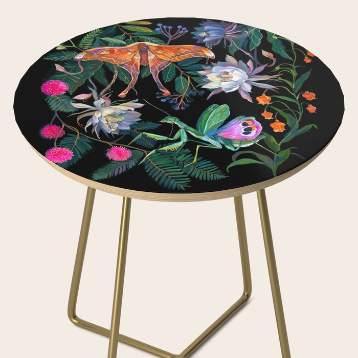 Mantis and Moth Cactus Flower Side Table Gallery Image 2