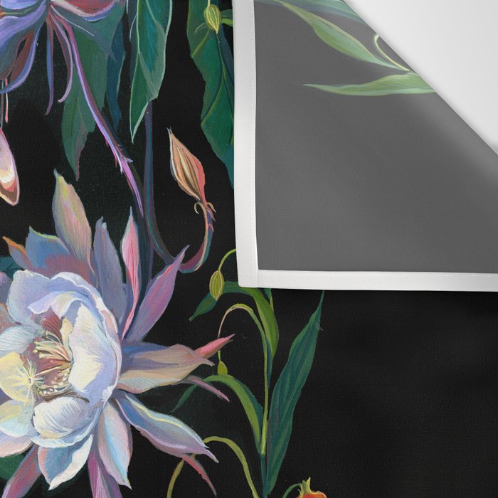 Mantis and Moth Cactus Flower Wall Tapestry Gallery Image 3