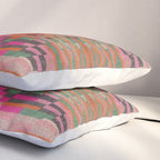 Geometric Tribal Guardian Abstract Textile Art Pillow Sham Gallery Image 3