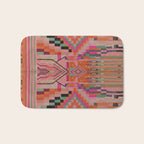 Geometric Tribal Guardian Abstract Textile Art Bath Mat Gallery Image 1