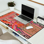 Geometric Tribal Guardian Abstract Textile Art Desk Mat Gallery Image 2