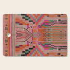 Geometric Tribal Guardian Abstract Textile Art Cutting Board Gallery Image 1