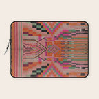 Geometric Tribal Guardian Abstract Textile Art Laptop Sleeve Gallery Image 1