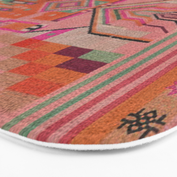 Geometric Tribal Guardian Abstract Textile Art Bath Mat Gallery Image 3