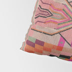 Geometric Tribal Guardian Abstract Textile Art Pillow Sham Gallery Image 4