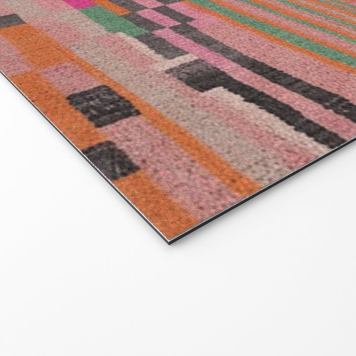 Geometric Tribal Guardian Abstract Textile Art Welcome Mat Gallery Image 2