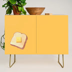 Toast with Butter polygon art Credenza Gallery Image 1